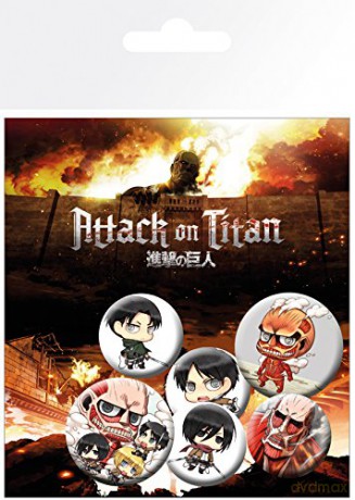 ATTACK ON TITAN - Badge Pack - Chibi Characters