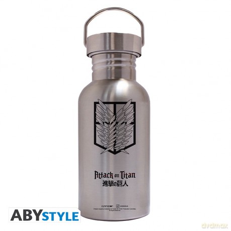 ATTACK ON TITAN - Canteen Steel Bottle - Scout badge