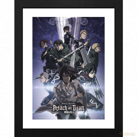 ATTACK ON TITAN - Plakat w ramie S4 key art 2 (30x40)