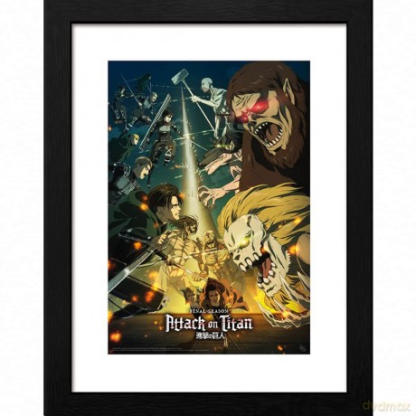 ATTACK ON TITAN - Plakat w ramie S4 key art 3 (30x40)