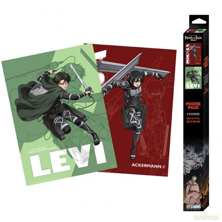 ATTACK ON TITAN - Set 2 Chibi Posters - Set 1 (52x38)