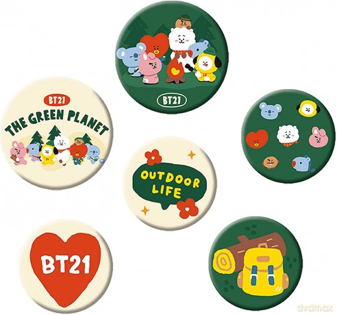 BT21 - Badge Pack - Green Planet