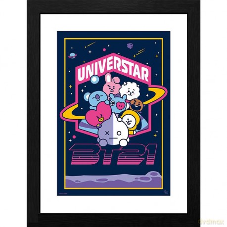 BT21 - Plakat w ramie Universtar (30x40)