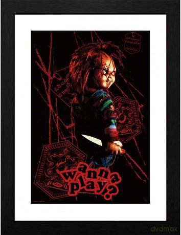 CHUCKY - Plakat w ramie Wanna play (30x40)