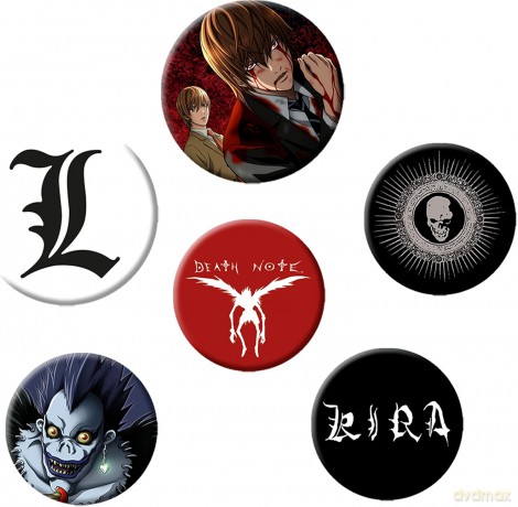 DEATH NOTE - Badge Pack - Mix