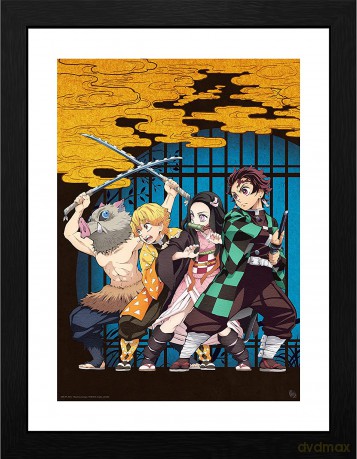 DEMON SLAYER - Plakat w ramie Key Art (30x40)