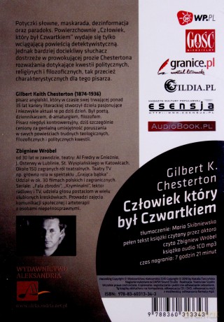 Człowiek Który Był Czwartkiem - Gilbert Keith Chesterton [AUDIOBOOK] [CD-MP3]