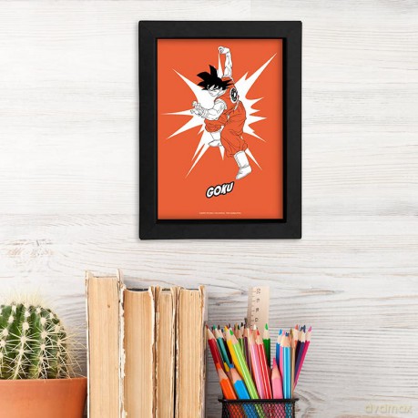 Dragon Ball Z - Black Kraft Frame 15x20 - POP COLOR - GOKU