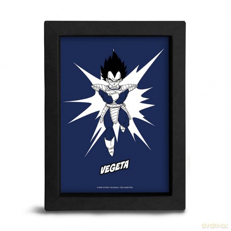 Dragon Ball Z - Black Kraft Frame 15x20 - POP COLOR - VEGETA
