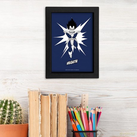 Dragon Ball Z - Black Kraft Frame 15x20 - POP COLOR - VEGETA