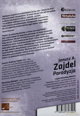 Paradyzja - Janusz A. Zajdel [AUDIOBOOK] [CD-MP3]