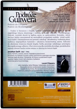 Podróże Guliwera - Jonathan Swift [AUDIOBOOK] [CD-MP3]