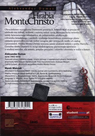 Hrabia Monte Christo - Aleksader Dumas [AUDIOBOOK] [2CD-MP3]