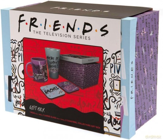 FRIENDS - Szklanka XXL + Kubek + 2 podkładki