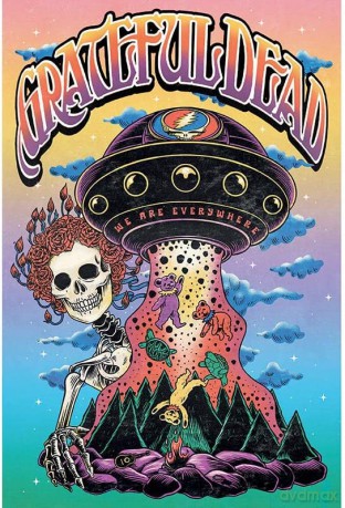 GRATEFUL DEAD - plakat Bertha UFO roulé filmé (91.5x61)