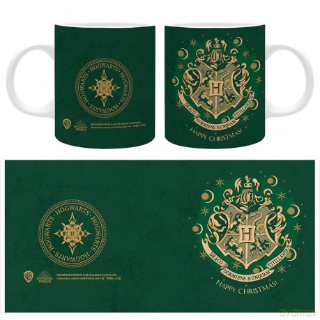 HARRY POTTER - Kubek 320 ml - X-MAS - Hogwarts Greenx2