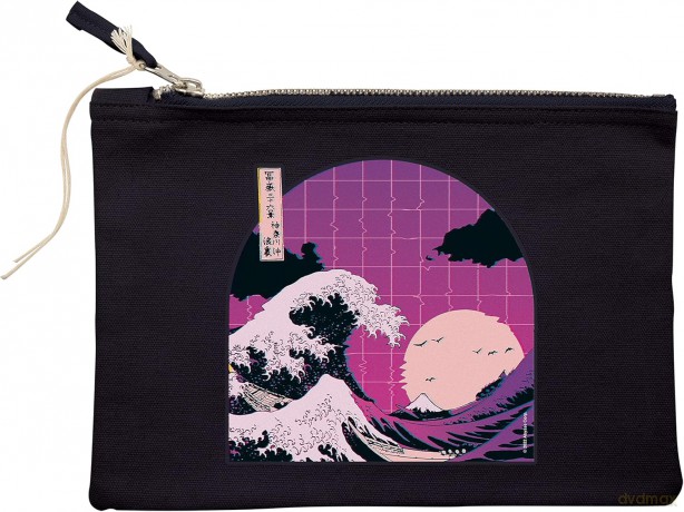 HOKUSAI - Cosmetic Case - Great Wave Vapour - Black