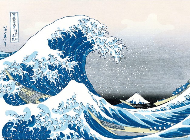 HOKUSAI - Set 2 Chibi Posters - Katsushika Hokusai (52x38)