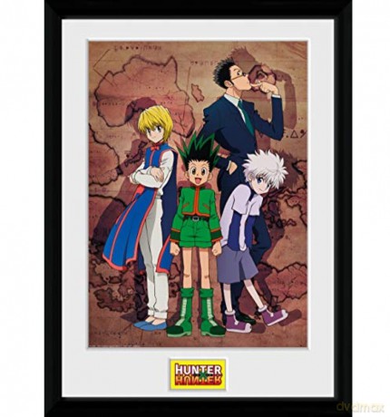 HUNTER X HUNTER - Plakat w ramie Key Art Map (30x40)