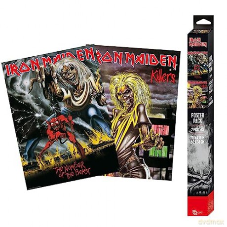 IRON MAIDEN - Set 2 Chibi Posters - Killers/Number of the (52x38)