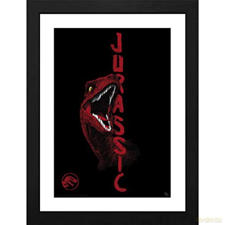 JURASSIC WORLD - Framed print Raptor (30x40)