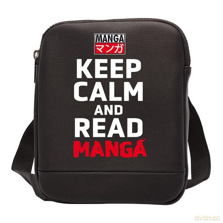 KEEP CALM AND READ - Messenger Bag Asian Art - Vinyl Small Size