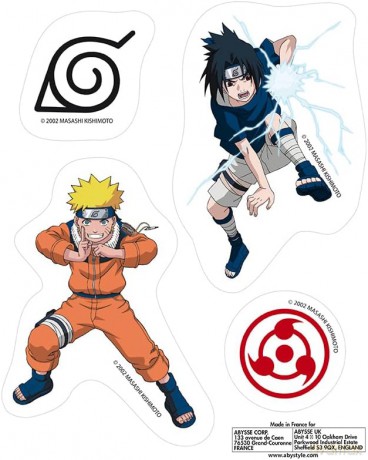 NARUTO - Stickers - 16x11 cm/ 2 sheets - Team 7 X5