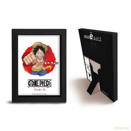 ONE PIECE - Black Kraft Frame - Asian Art - Luffy