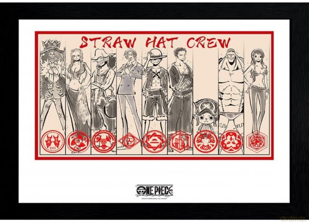 ONE PIECE - Plakat w ramie Straw Hat Crew (30x40)