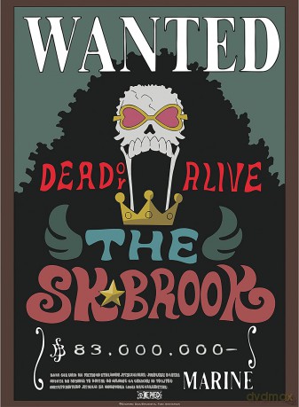 ONE PIECE - plakat Wanted Brook (52x38)