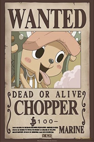 ONE PIECE - plakat Wanted Chopper (52x38)