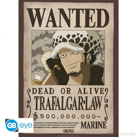 ONE PIECE - plakat Wanted Law (52x38)