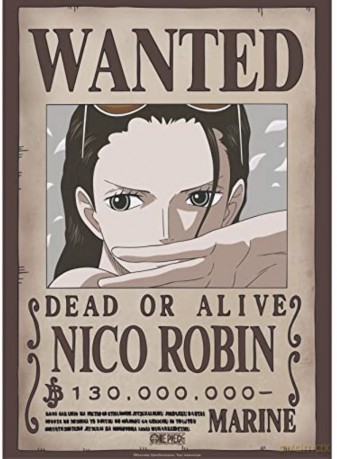 ONE PIECE - plakat Wanted Nico Robin (52x38)