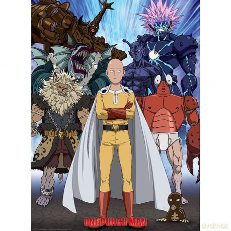ONE PUNCH MAN - plakat Saitama vs Vilains (52x38)