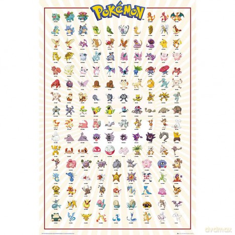 POKEMON - plakat Kanto 151 German (91.5x61)