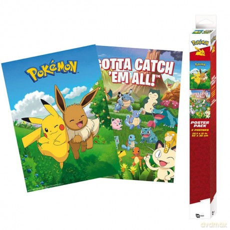 POKEMON - Set 2 Chibi Posters - Environments (52x38)