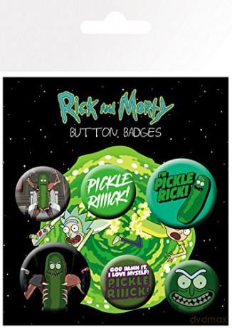 RICK AND MORTY - Badge Pack - Pickle Rick