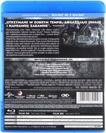 Jurassic World 3D (Park Jurajski 4) [Blu-Ray 3D]+[Blu-Ray]