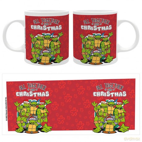Teenage Mutant Ninja Turtles - Kubek 320 ml - ALL TOGETHER FOR CHRISTMAS