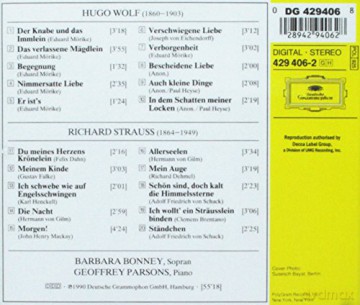 Bonney: Wolf:Lieder + Straussr:Lieder [CD]