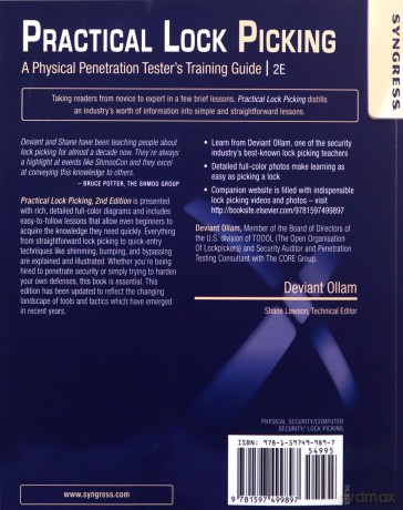 Practical Lock Picking: A Physical Penetration Tester's Training Guide - Deviant Ollam [KSIĄŻKA]