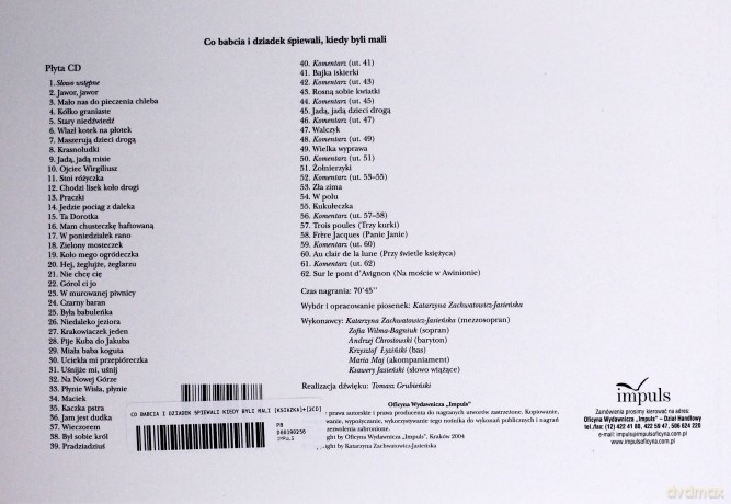 Co babcia i dziadek śpiewali kiedy byli mali [KSIĄŻKA]+[2CD]