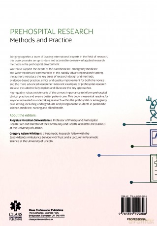 Prehospital Research Methods and Practice - Aloysius Niroshan Siriwardena [KSIĄŻKA]