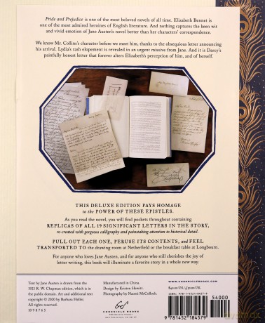 Pride and Prejudice: The Complete Novel, with Nineteen Letters from the Characters' Correspondence, Written and Folded by Hand (Classic Novels X Chronicle Books) - Jane Austen [KSIĄŻKA]