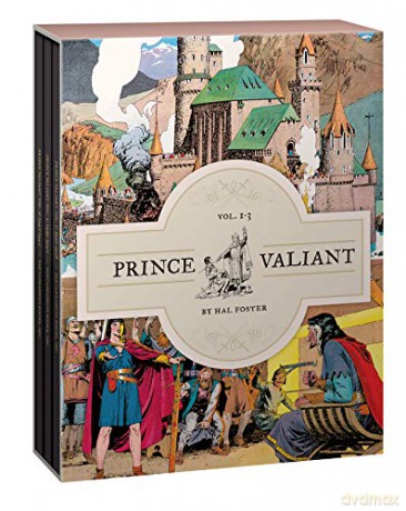 Prince Valiant Vols. 1-3 Gift Box Set: 0 - Hal Foster [KSIĄŻKA]