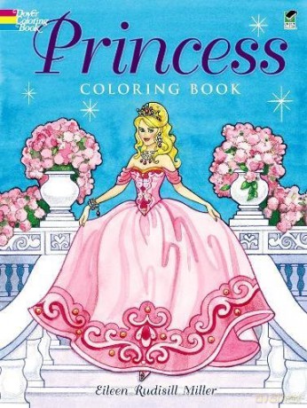 Princess Coloring Book (Dover Coloring Books) - Eileen Miller [KSIĄŻKA]