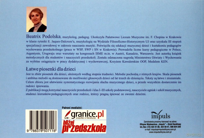 Łatwe piosenki dla dzieci. [KSIĄŻKA]+[CD]