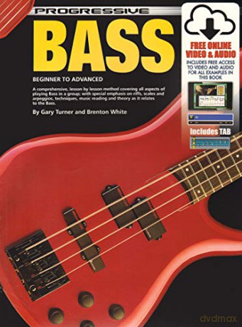 Progressive Bass Guitar: For Beginner to Advanced Students: CD Pack - Gary Turner [KSIĄŻKA]