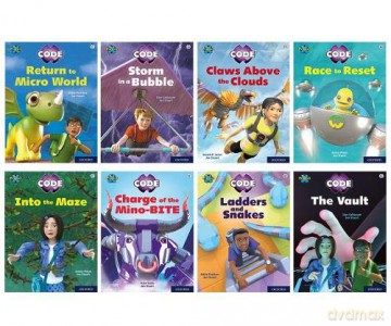 Project X CODE: White and Lime Book Bands, Oxford Levels 10 and 11: Sky Bubble and Maze Craze, Mixed Pack of 8 - Kate Scott [KSIĄŻKA]