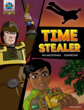 Project X Origins Graphic Texts: Dark Blue Book Band, Oxford Level 15: Time Stealer - Ian MacDonald [KSIĄŻKA]